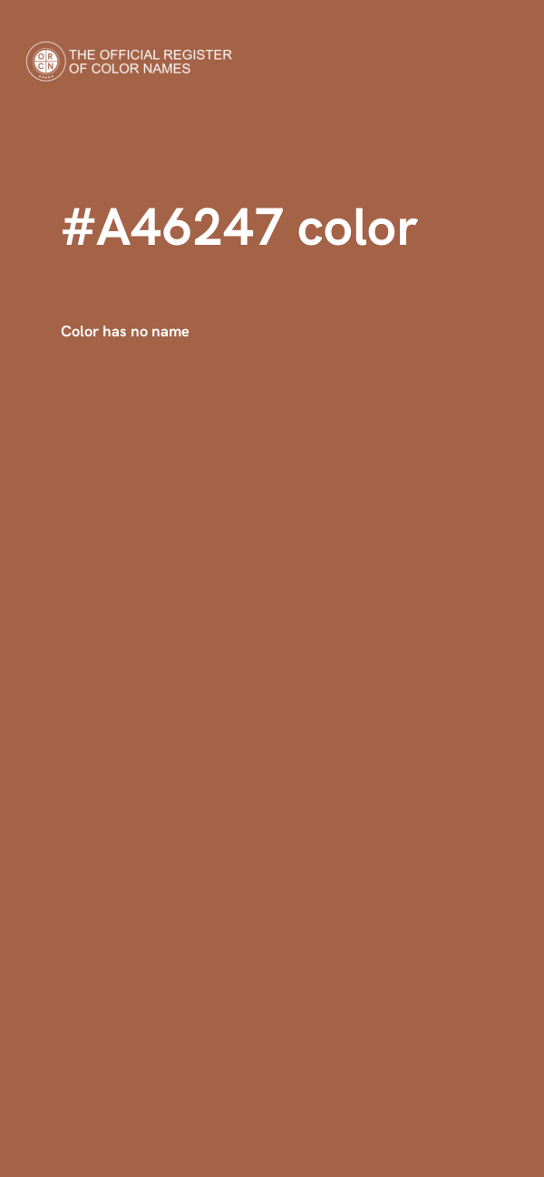#A46247 color image