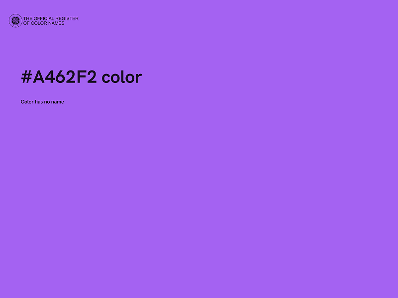 #A462F2 color image