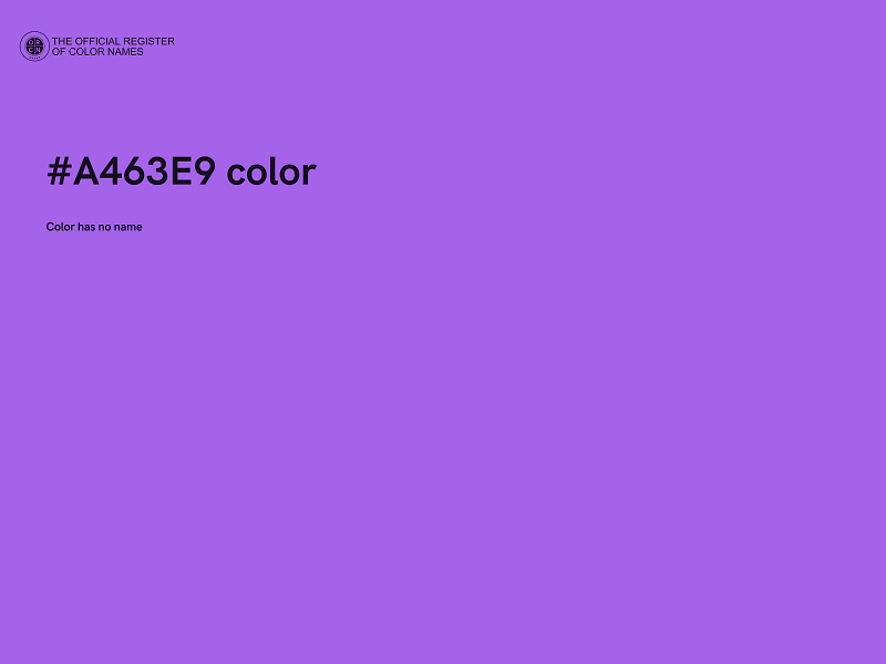 #A463E9 color image