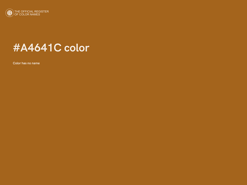 #A4641C color image