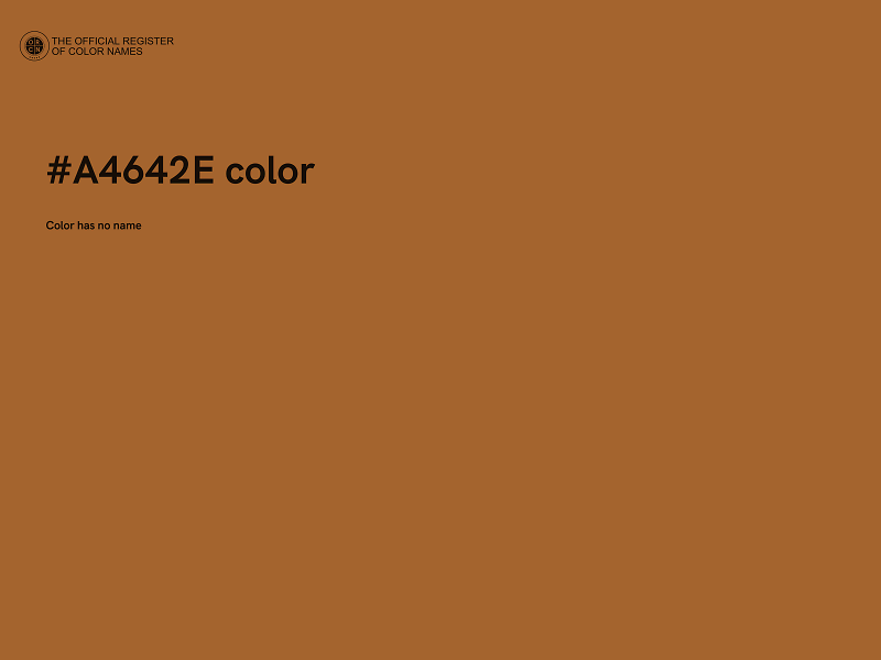 #A4642E color image