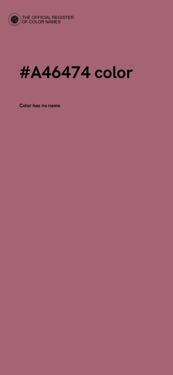#A46474 color image