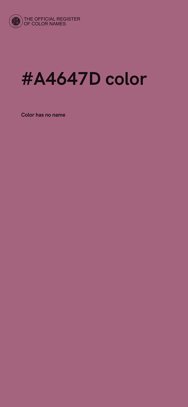 #A4647D color image