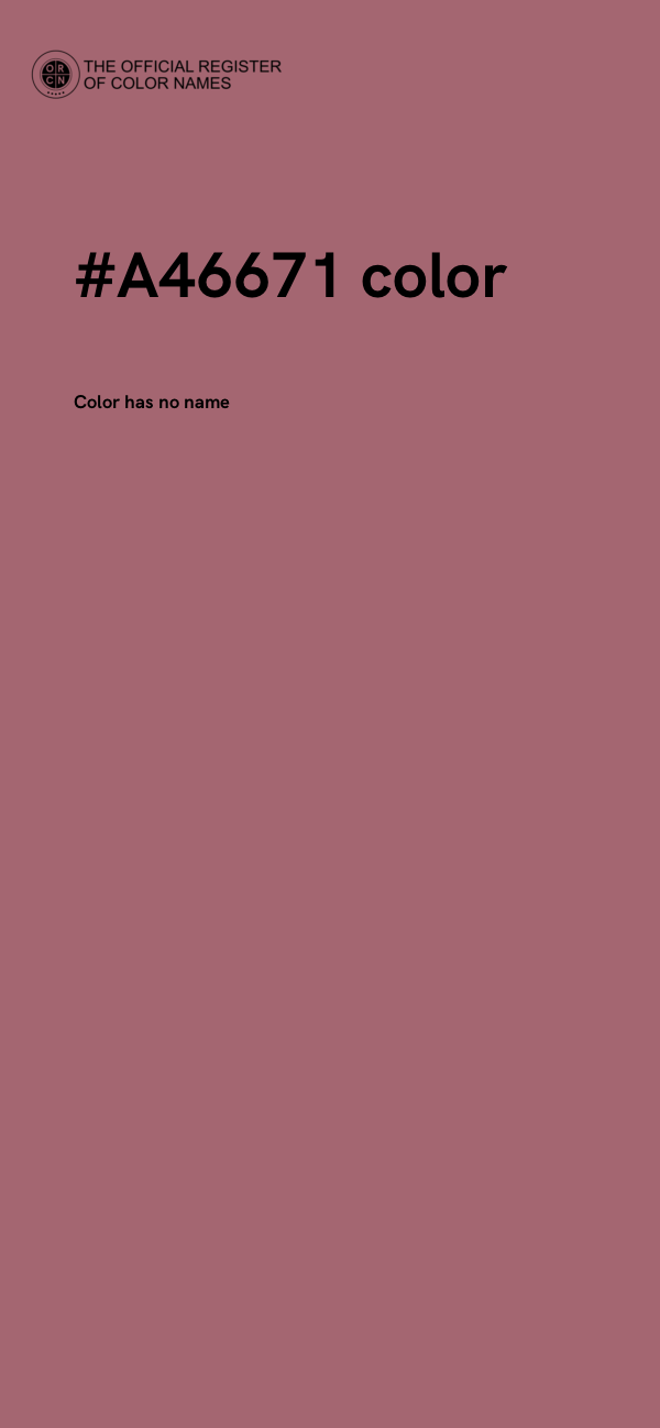 #A46671 color image