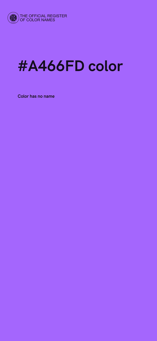 #A466FD color image