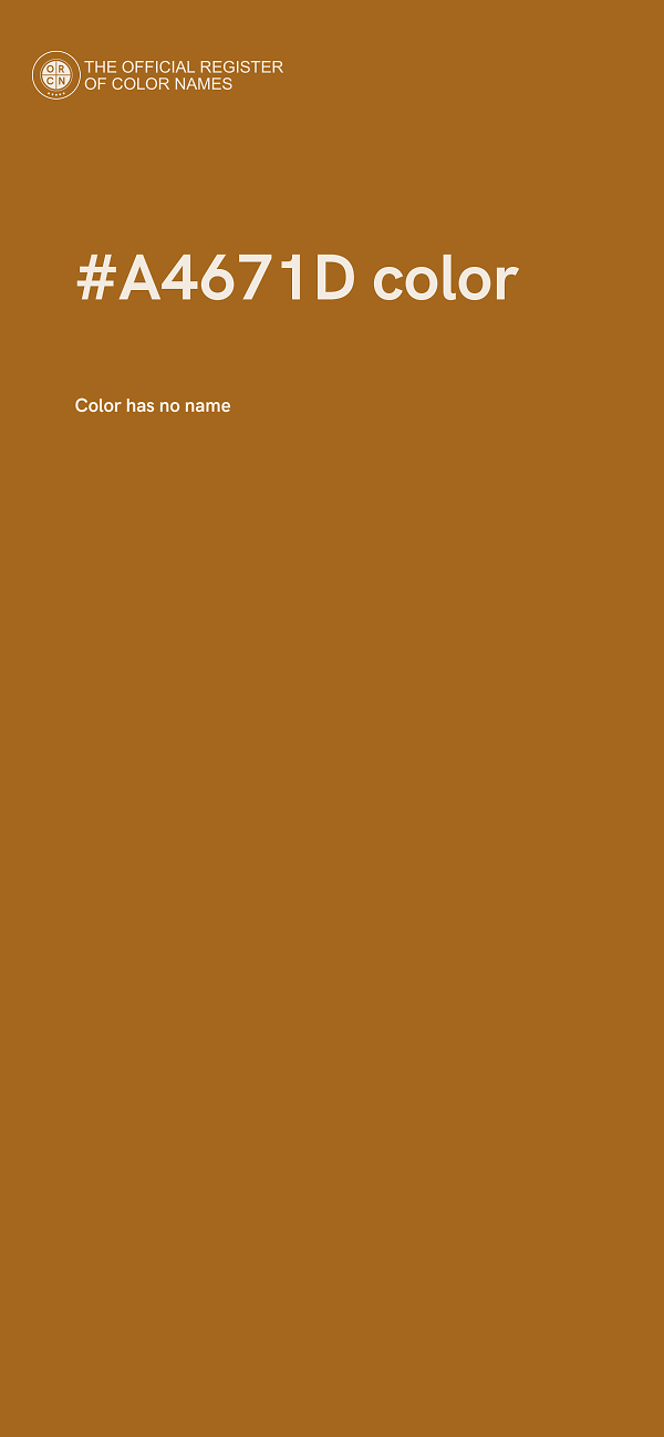 #A4671D color image