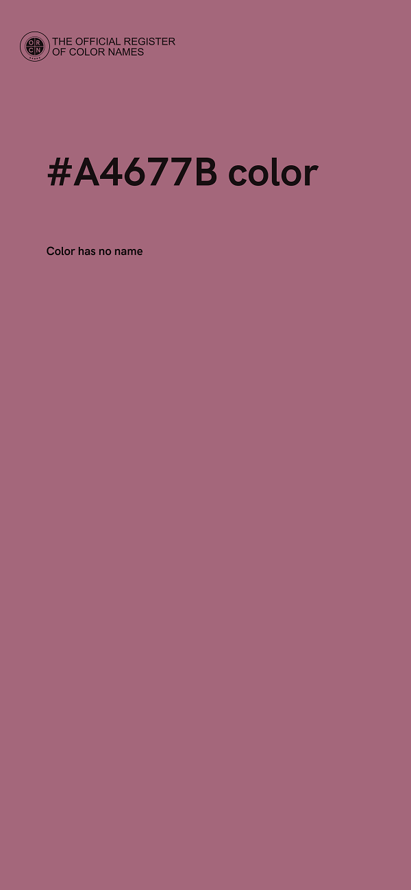 #A4677B color image