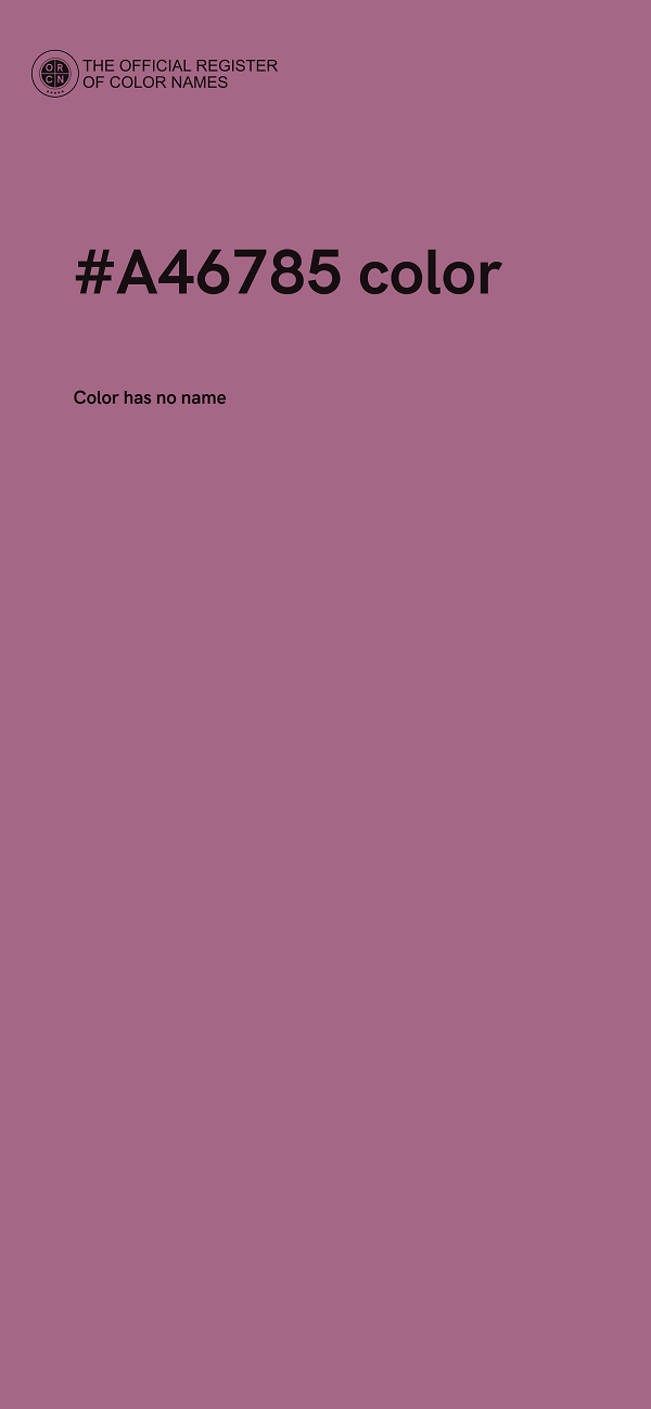 #A46785 color image