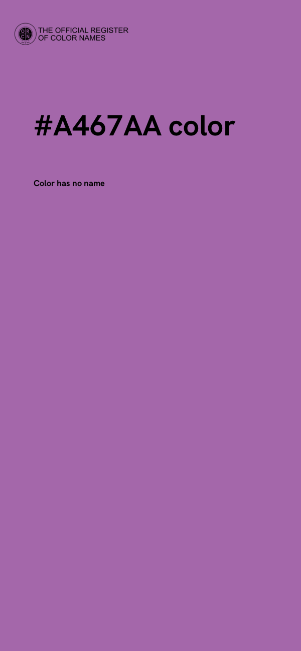 #A467AA color image