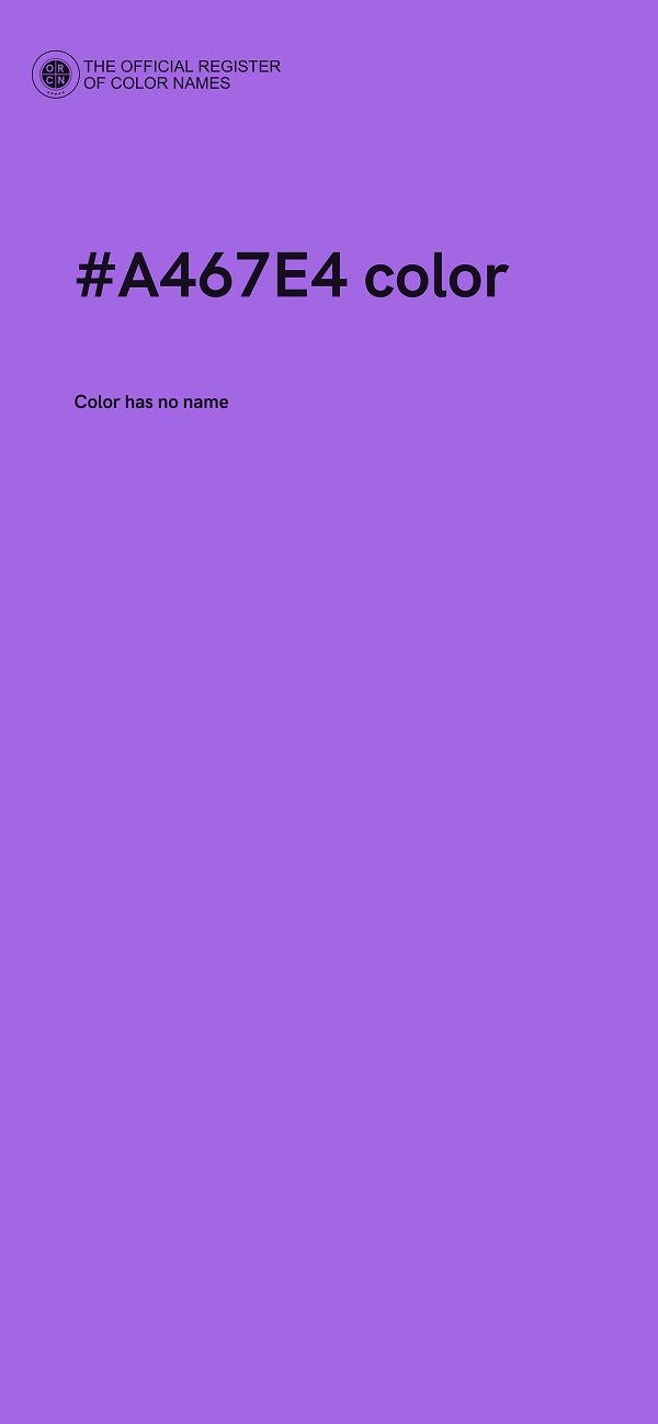 #A467E4 color image