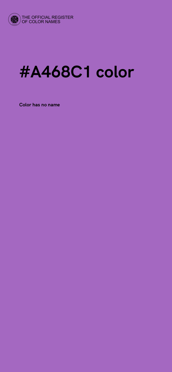 #A468C1 color image