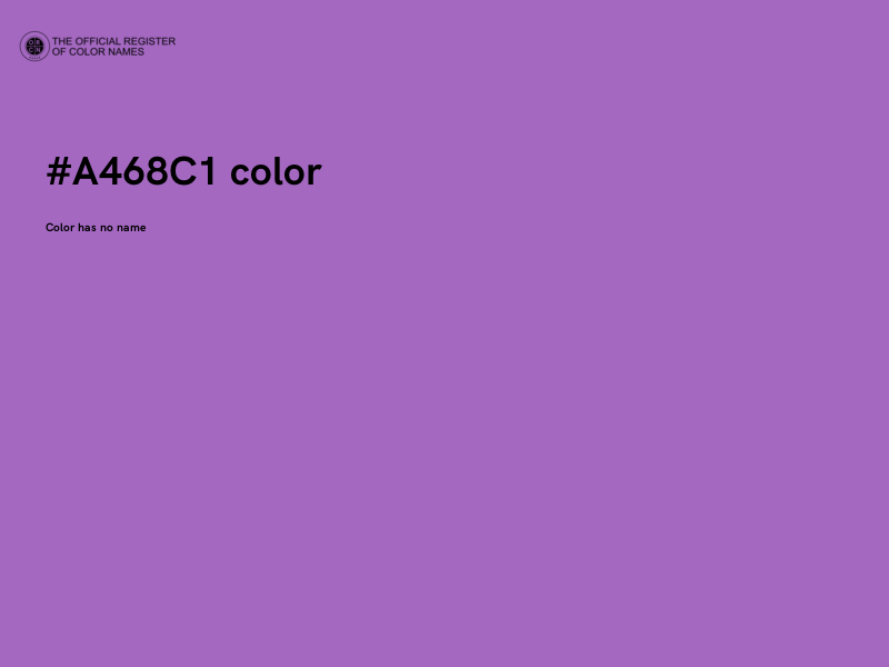 #A468C1 color image