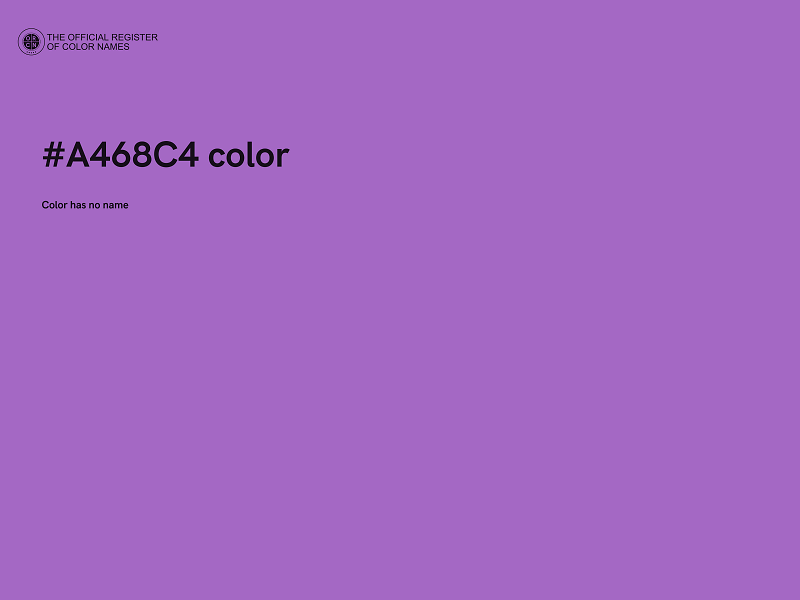 #A468C4 color image