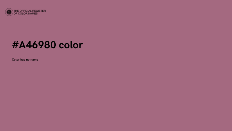 #A46980 color image