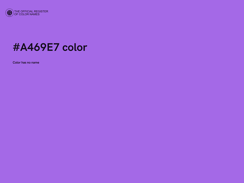 #A469E7 color image