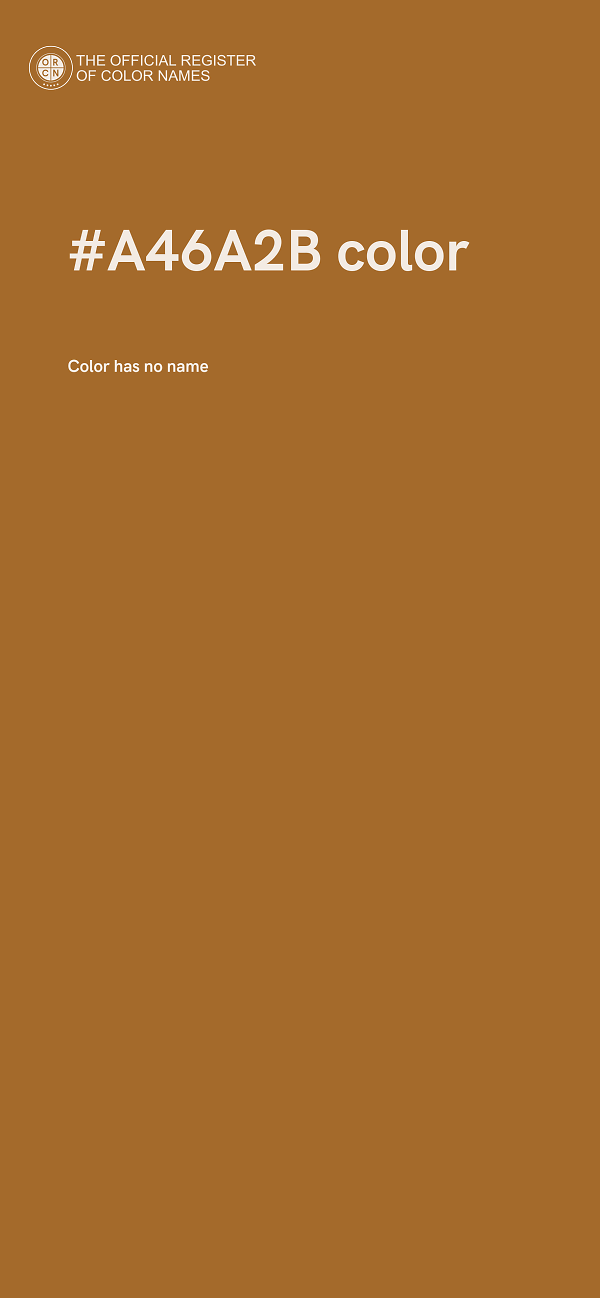 #A46A2B color image