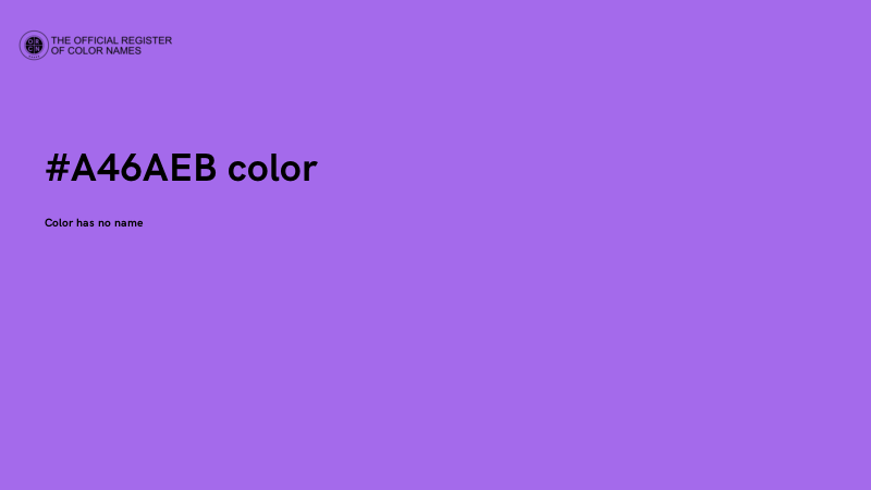 #A46AEB color image
