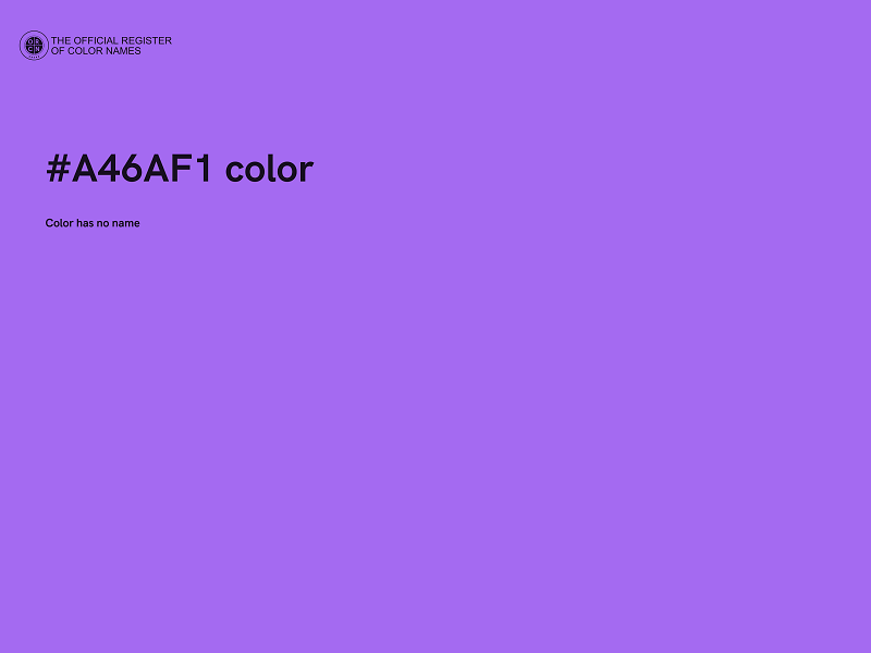 #A46AF1 color image