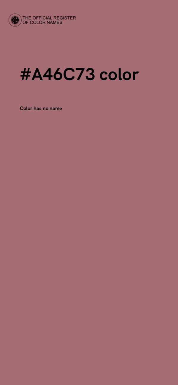 #A46C73 color image