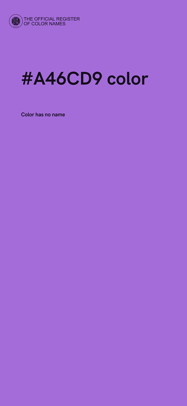 #A46CD9 color image