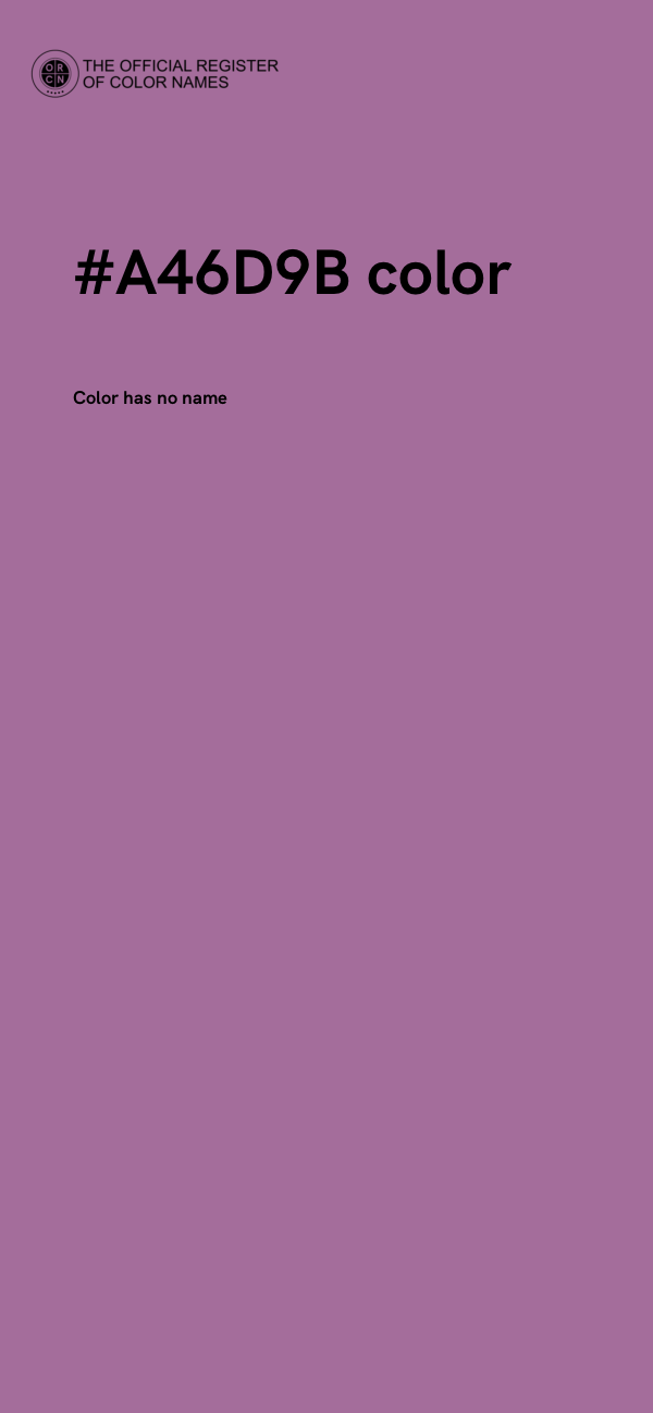 #A46D9B color image
