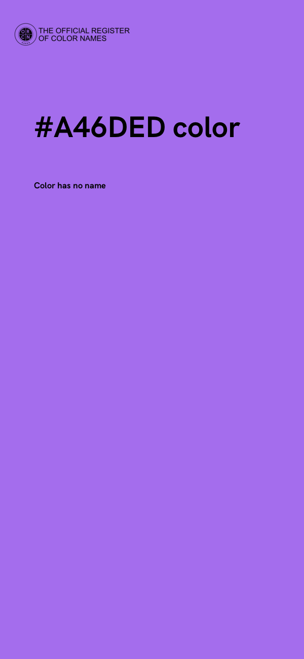 #A46DED color image