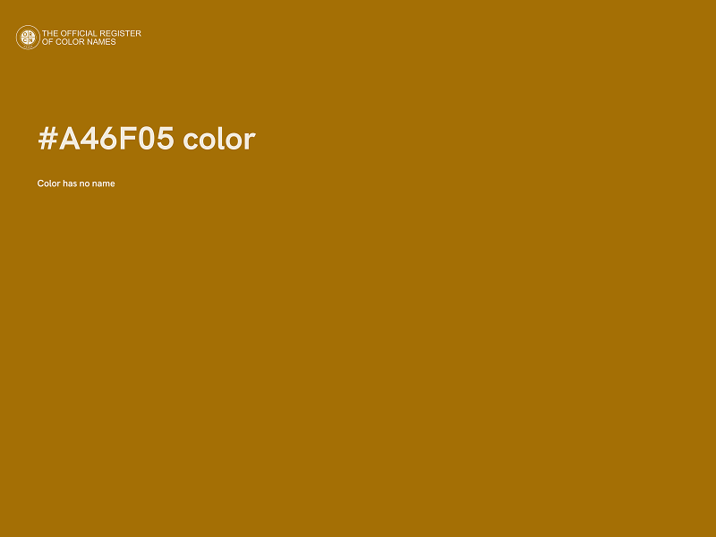 #A46F05 color image