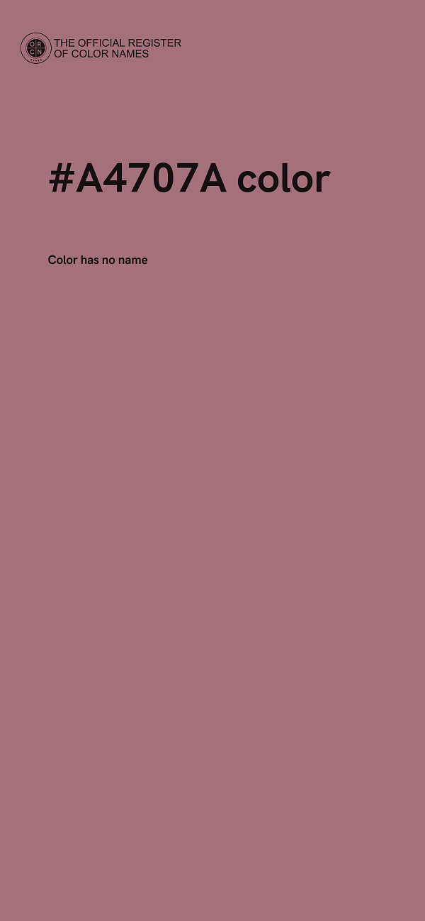 #A4707A color image