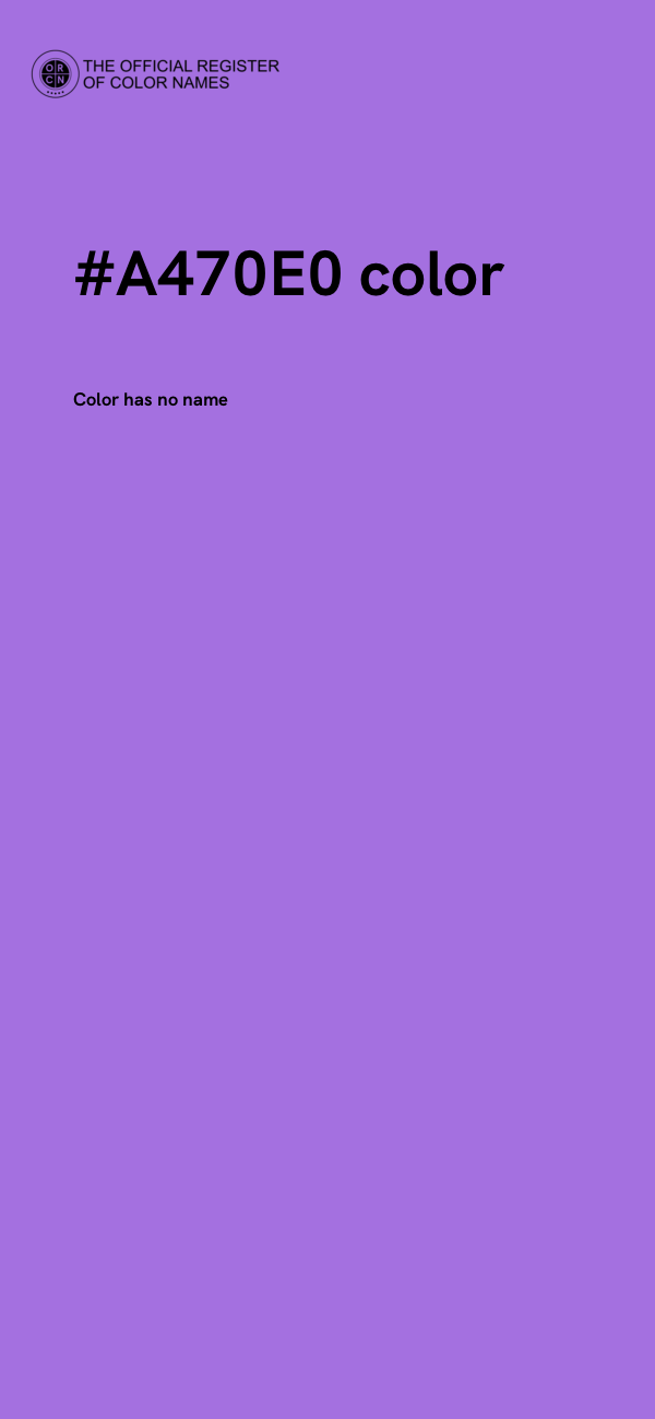 #A470E0 color image