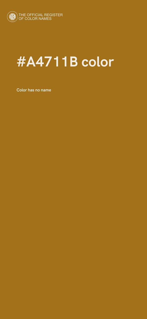 #A4711B color image