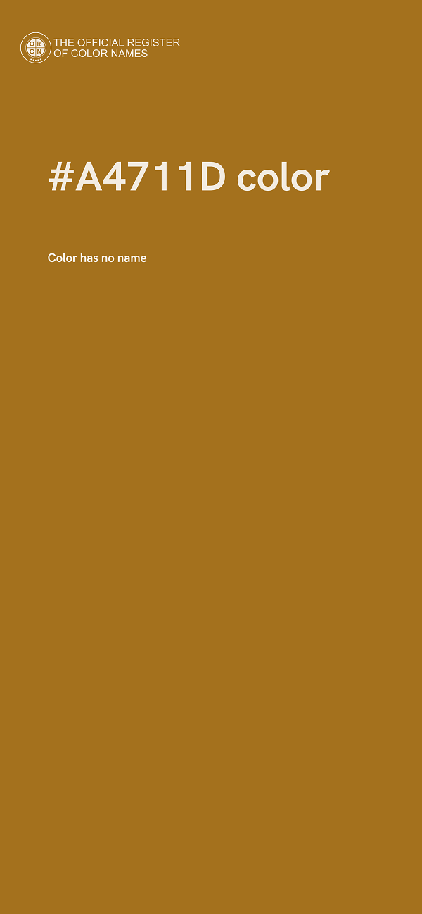 #A4711D color image