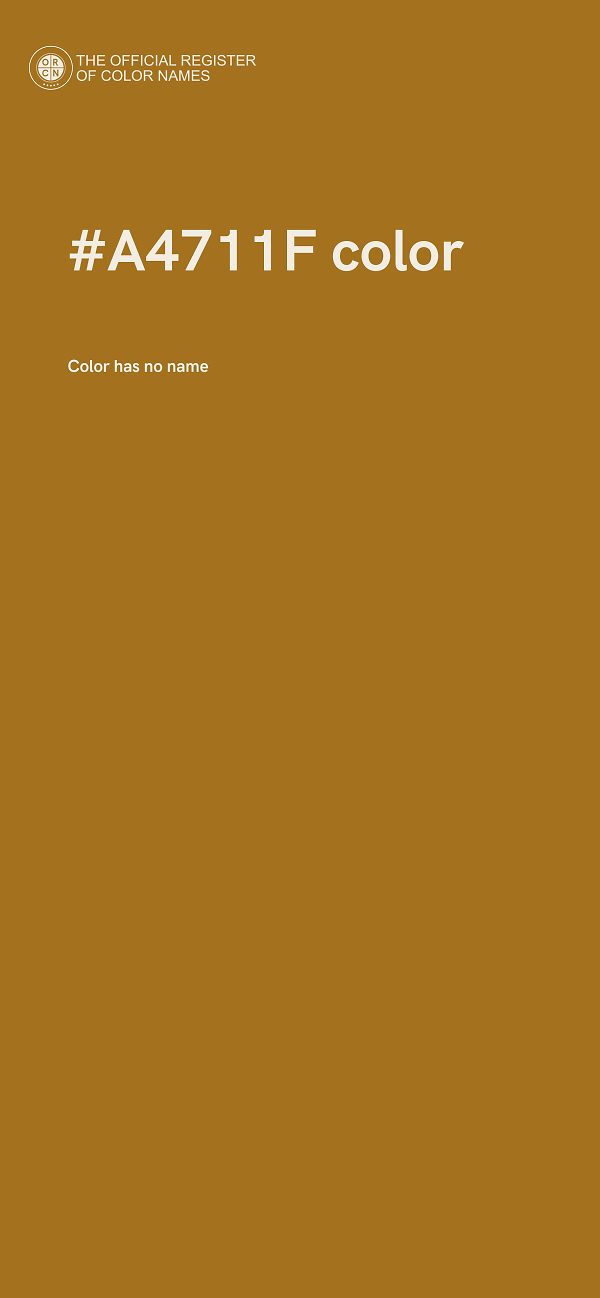 #A4711F color image
