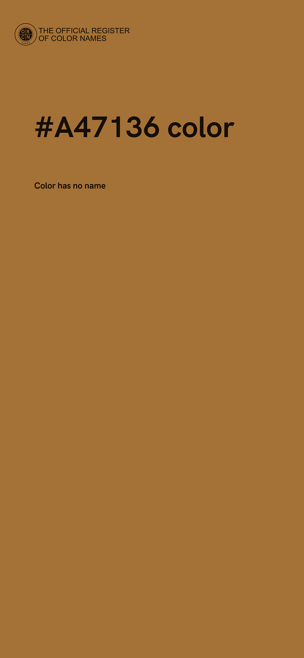 #A47136 color image