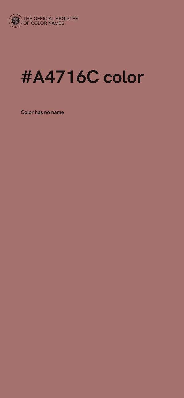 #A4716C color image