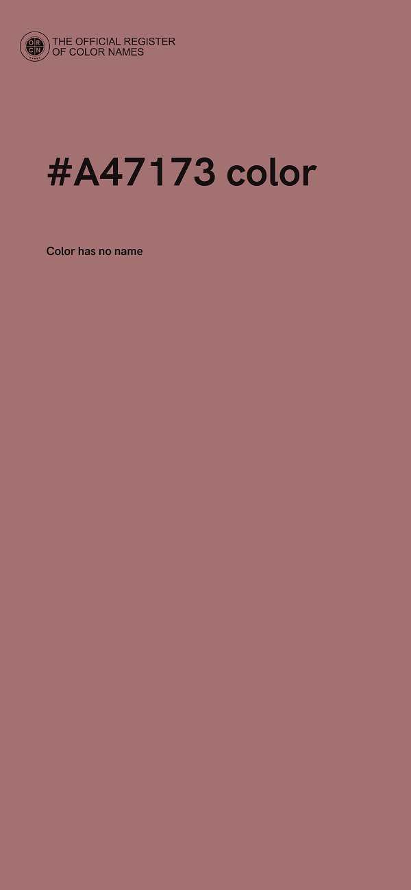 #A47173 color image