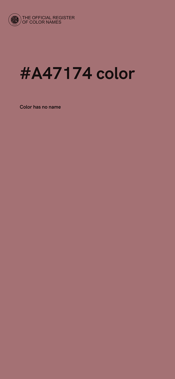 #A47174 color image