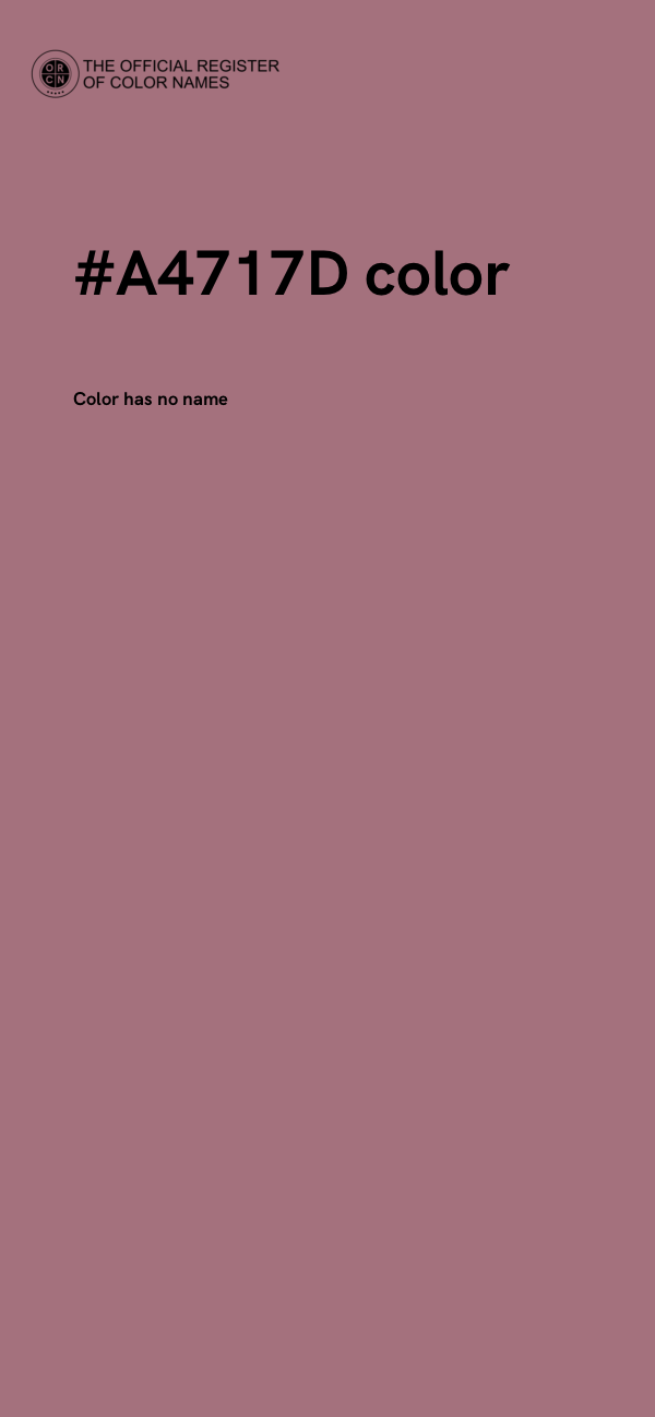 #A4717D color image