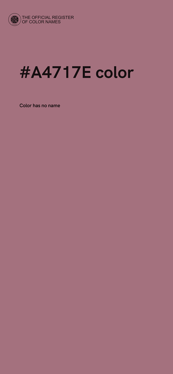 #A4717E color image