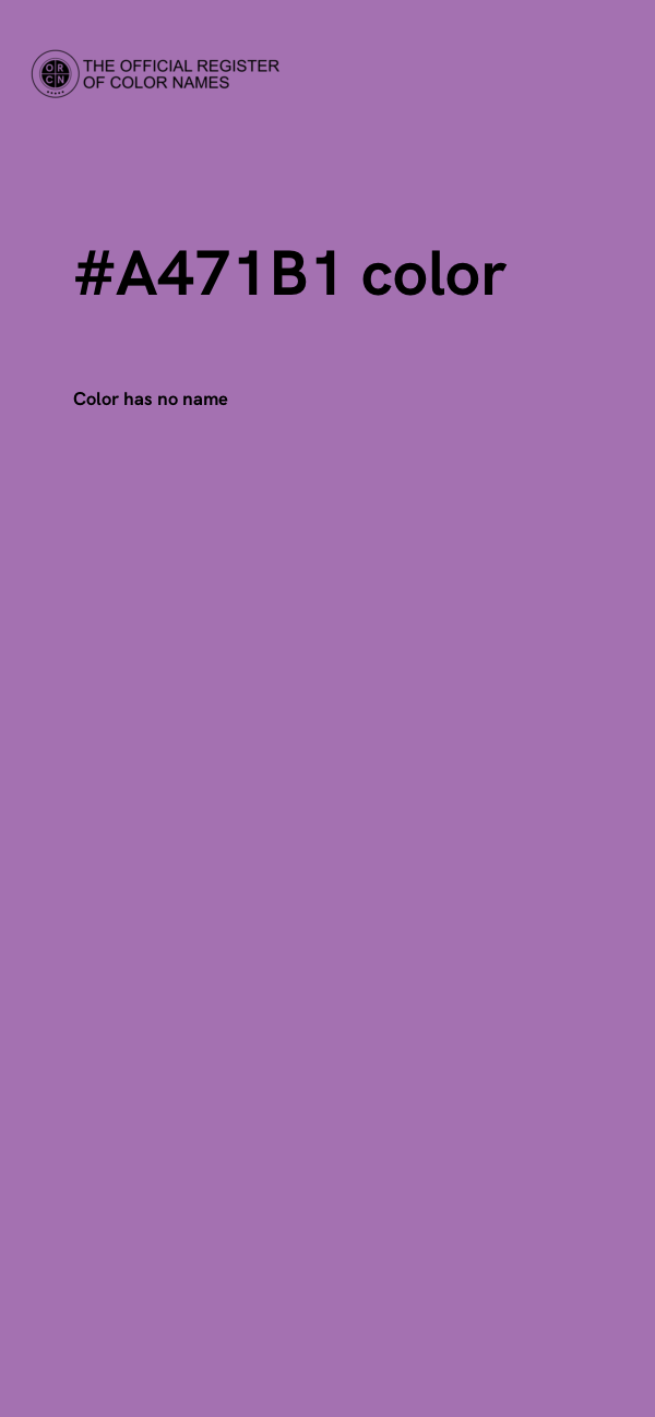 #A471B1 color image