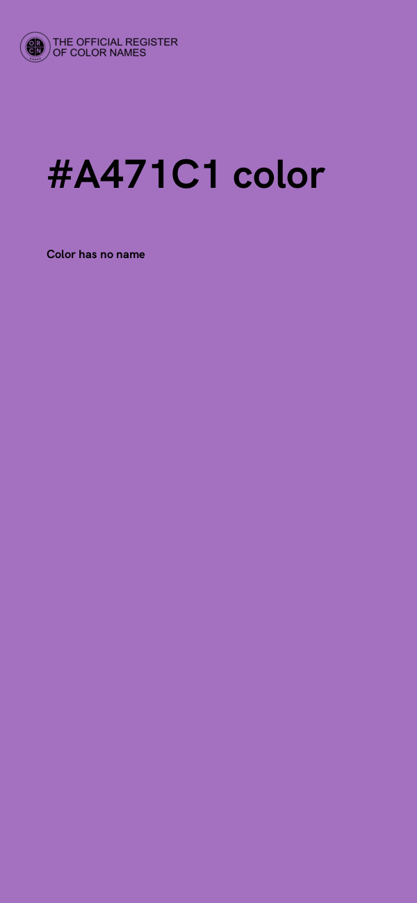 #A471C1 color image