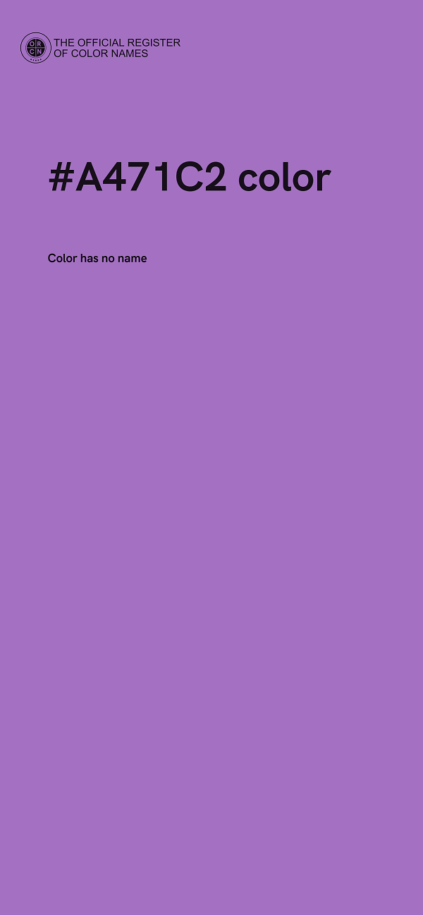 #A471C2 color image