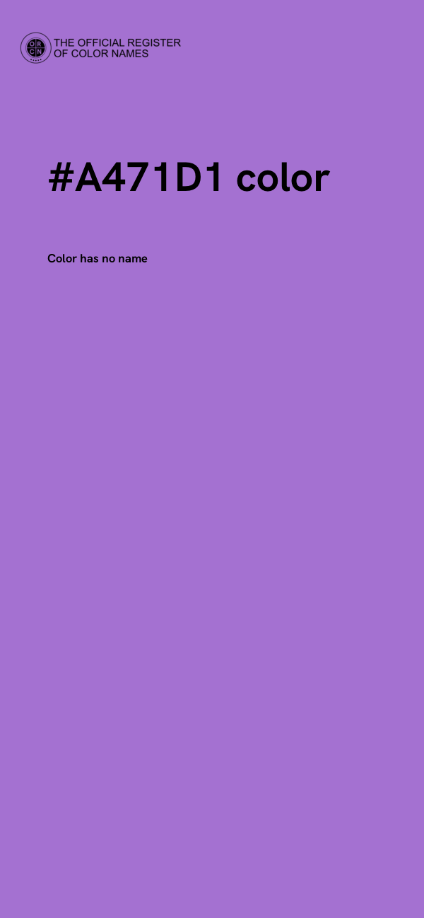 #A471D1 color image