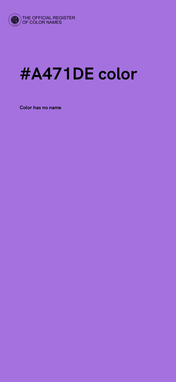 #A471DE color image