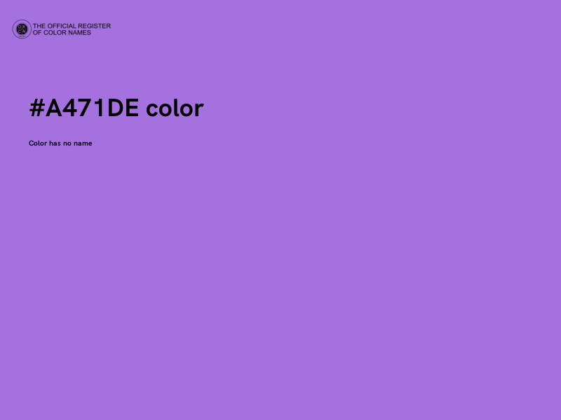 #A471DE color image