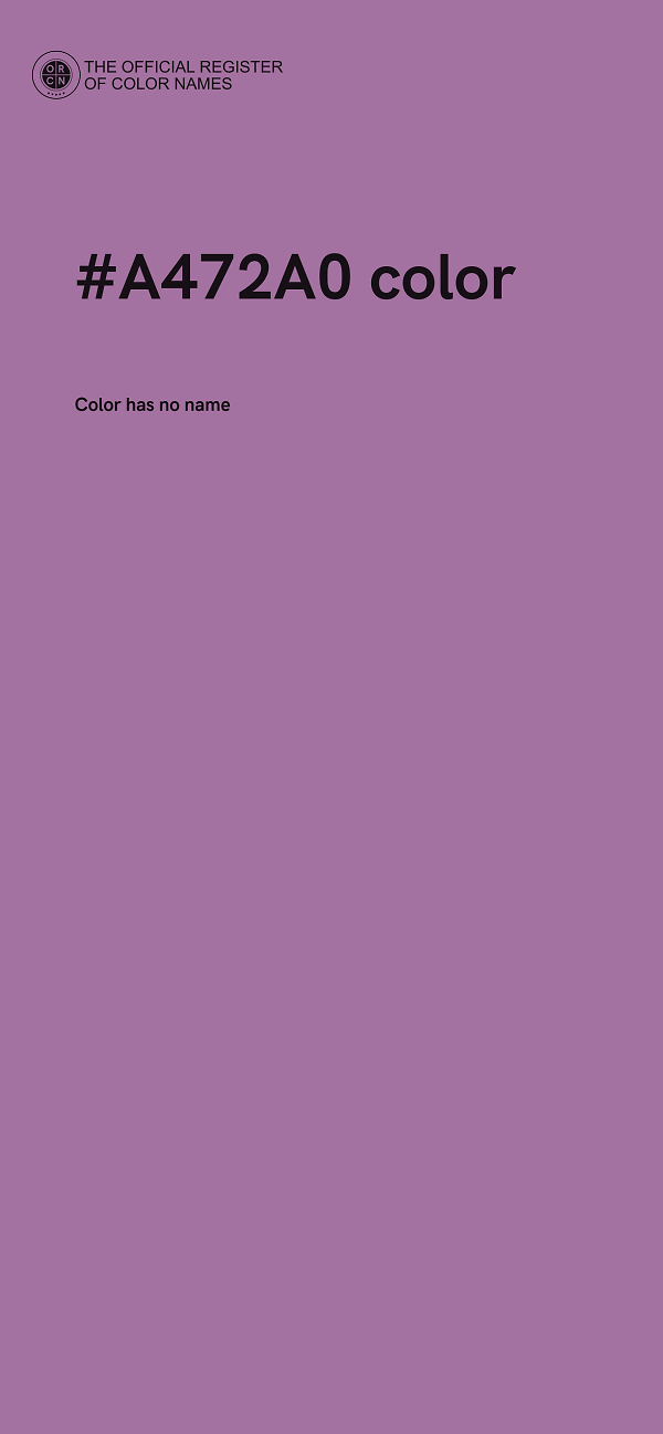 #A472A0 color image