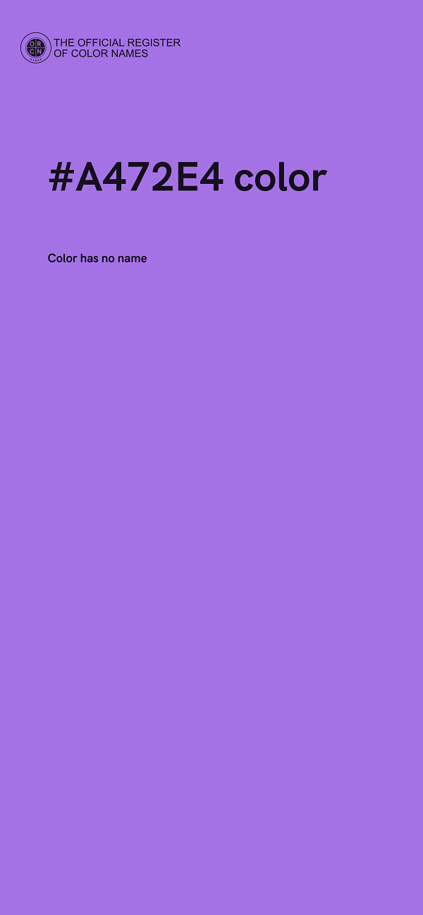 #A472E4 color image
