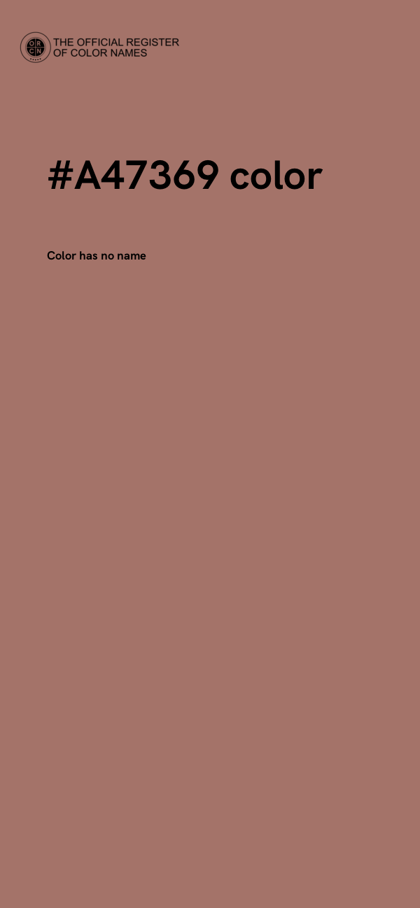 #A47369 color image