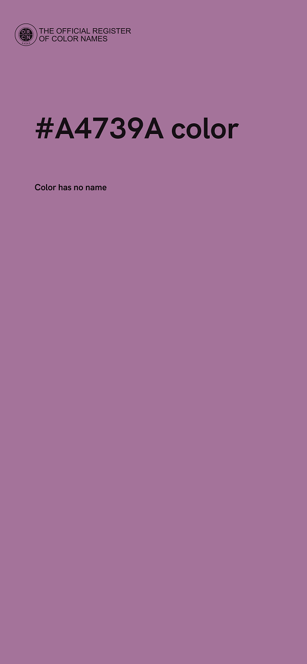 #A4739A color image