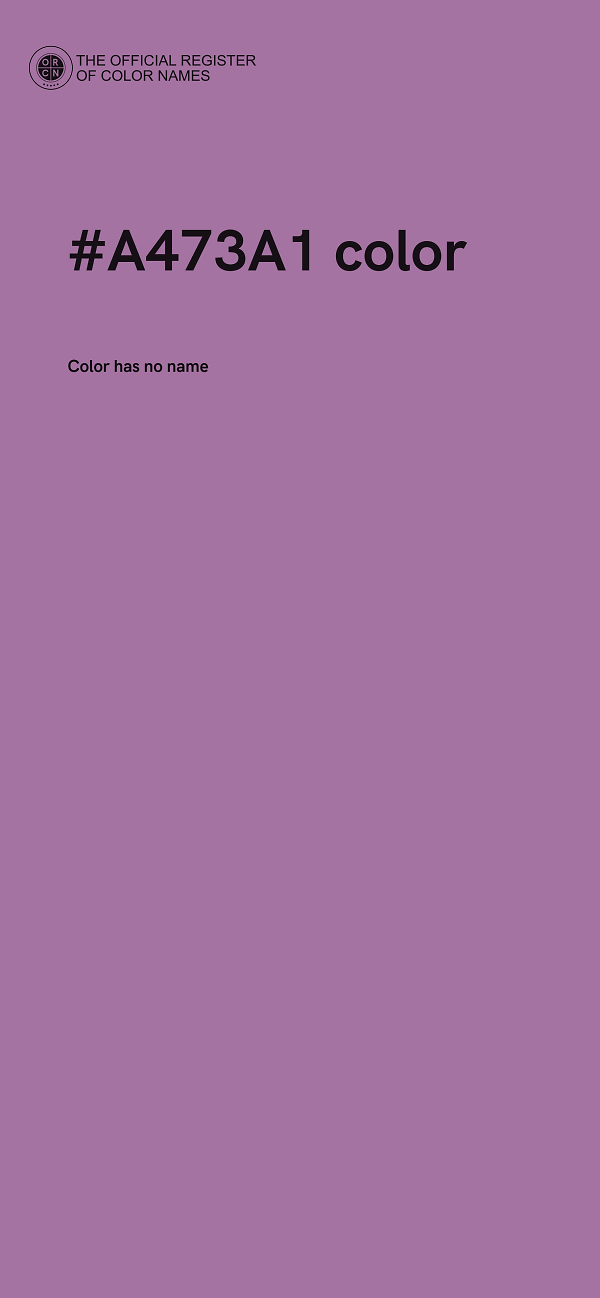 #A473A1 color image