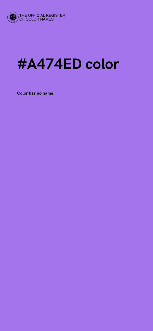 #A474ED color image